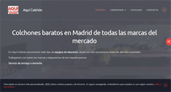 Desktop Screenshot of colchones-aqui-madrid.com