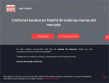 Tablet Screenshot of colchones-aqui-madrid.com